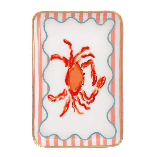 Crab Sea Enamel Trinket Dish