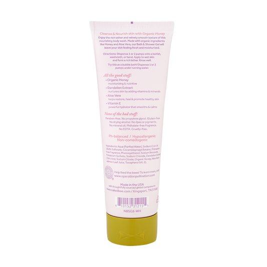 8 oz. Wildflower Honey Velvety Smooth Bath & Shower Gel