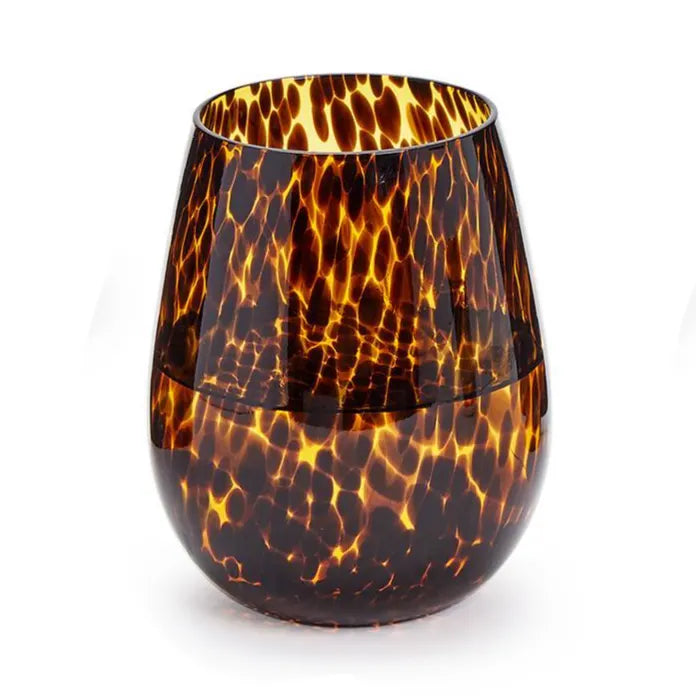 Tortoise Stemless Wine Glass
