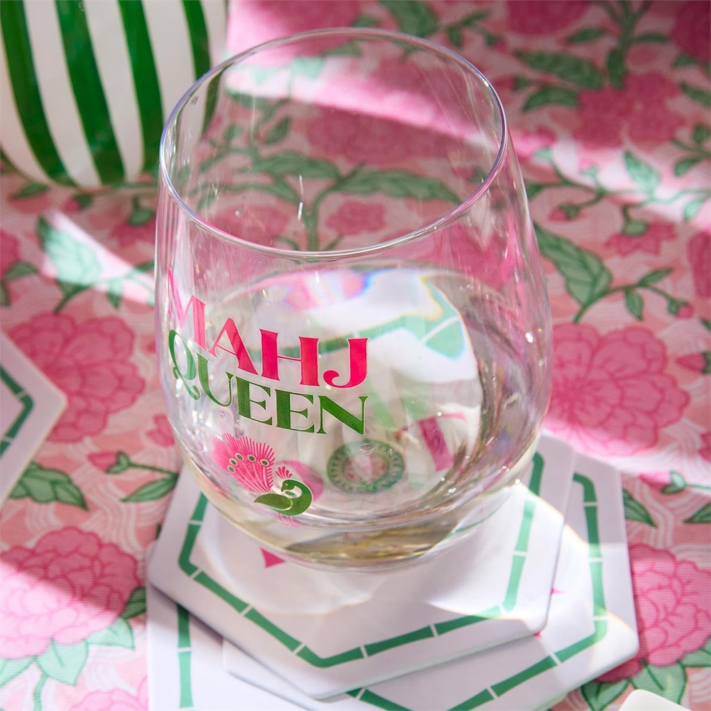 Mahj Stemless Wine Glass
