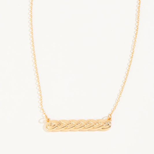 Sale - Cecelia Braided Bar Necklace