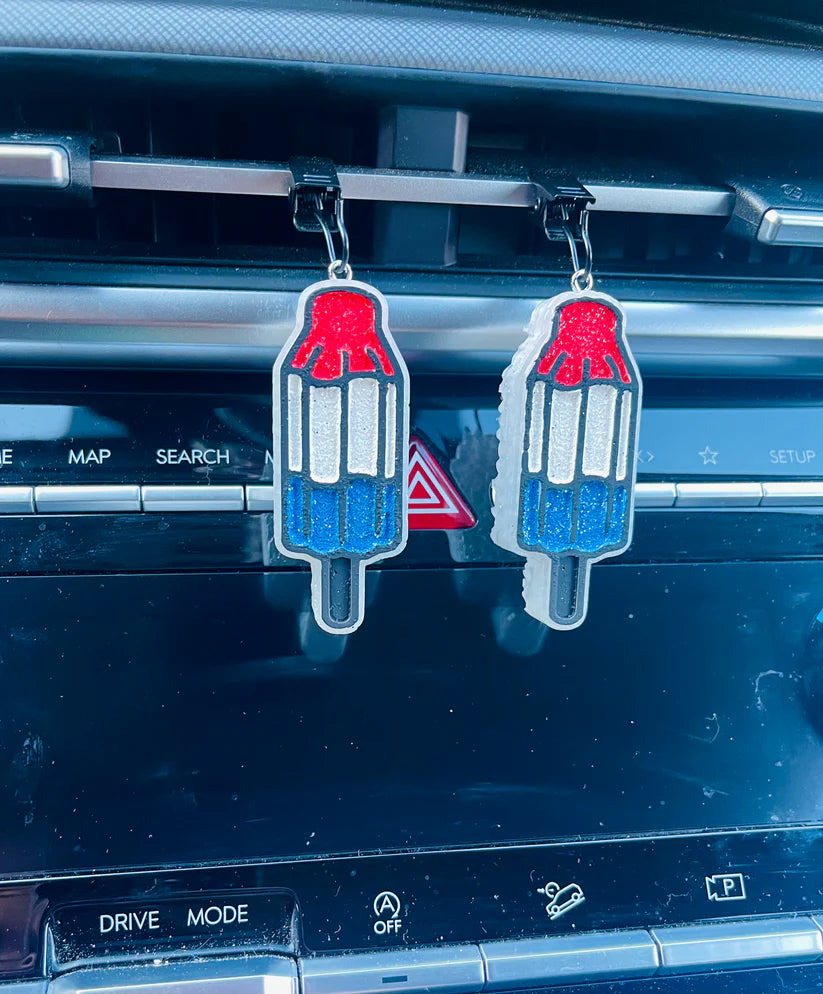 Patriotic Popsicle Vent Car Freshie Set