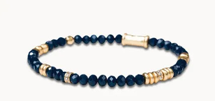Stretch Bracelet 4mm Navy
