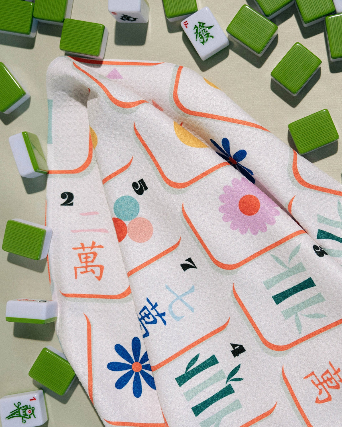Tile Toss Mahjong Tea Towel
