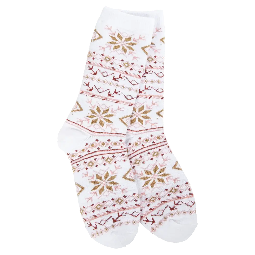 Fair Isle White Mini Crew