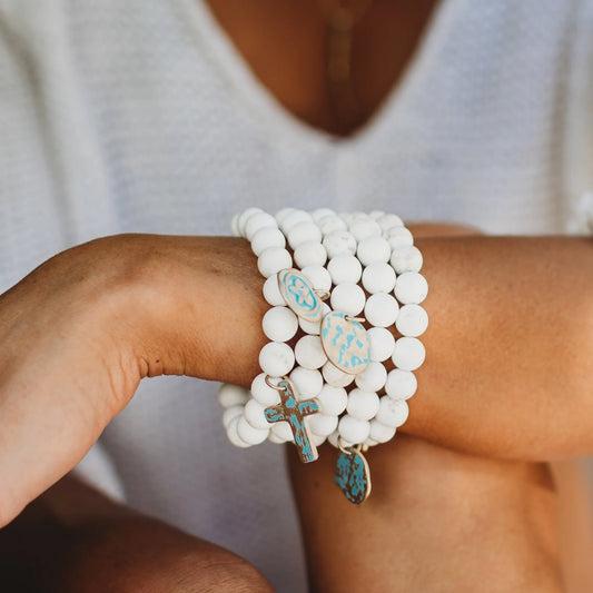 Leslie Curtis Rennie Cross Bracelet