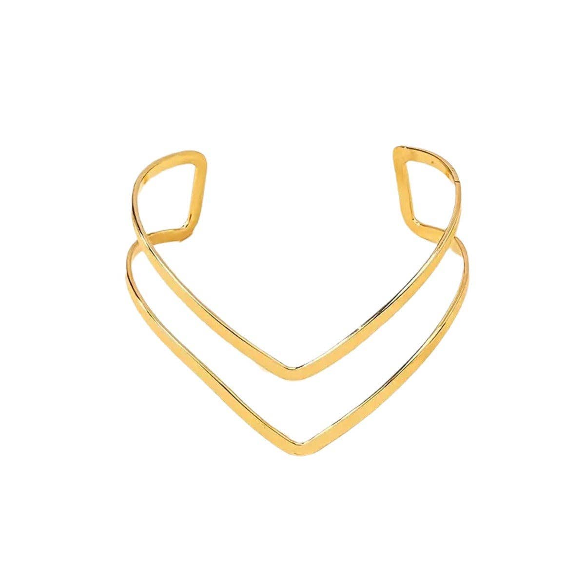 V-Shape Simple Open Arm Cuff DPJAC9