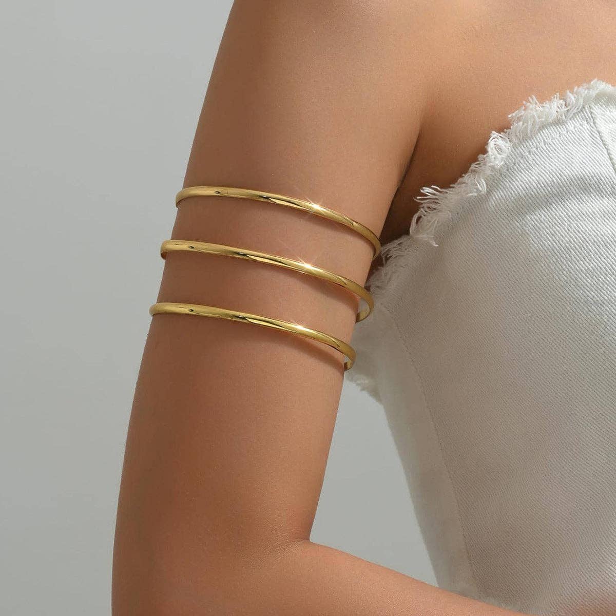 Simple Layered Punk Arm Cuff DPJAC14