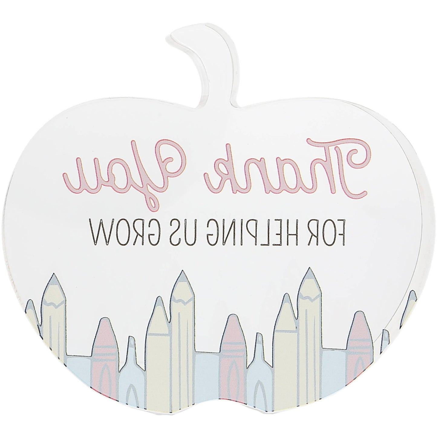Grow - 3.5" Acrylic Apple Plaque