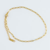 Narelle Waterproof Paperclip Anklet