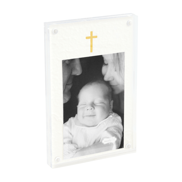 Cross Acrylic Frame by Mudpie at Luxe & Bow
