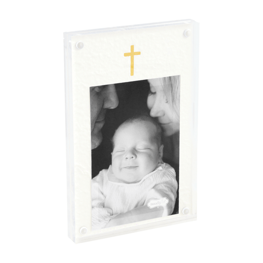Cross Acrylic Frame by Mudpie at Luxe & Bow