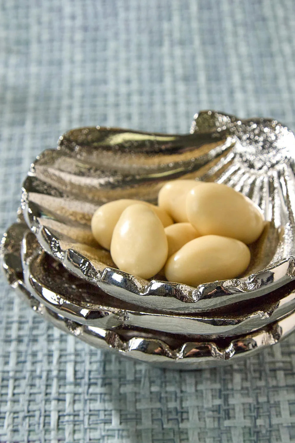 Silver Shell Tidbit Dishes