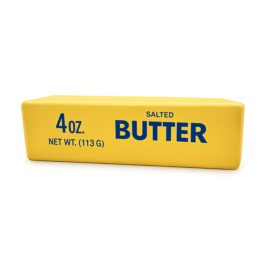Fun Doh 6" Butter Stick Slow-Rise Squishy Toy - 12/Display