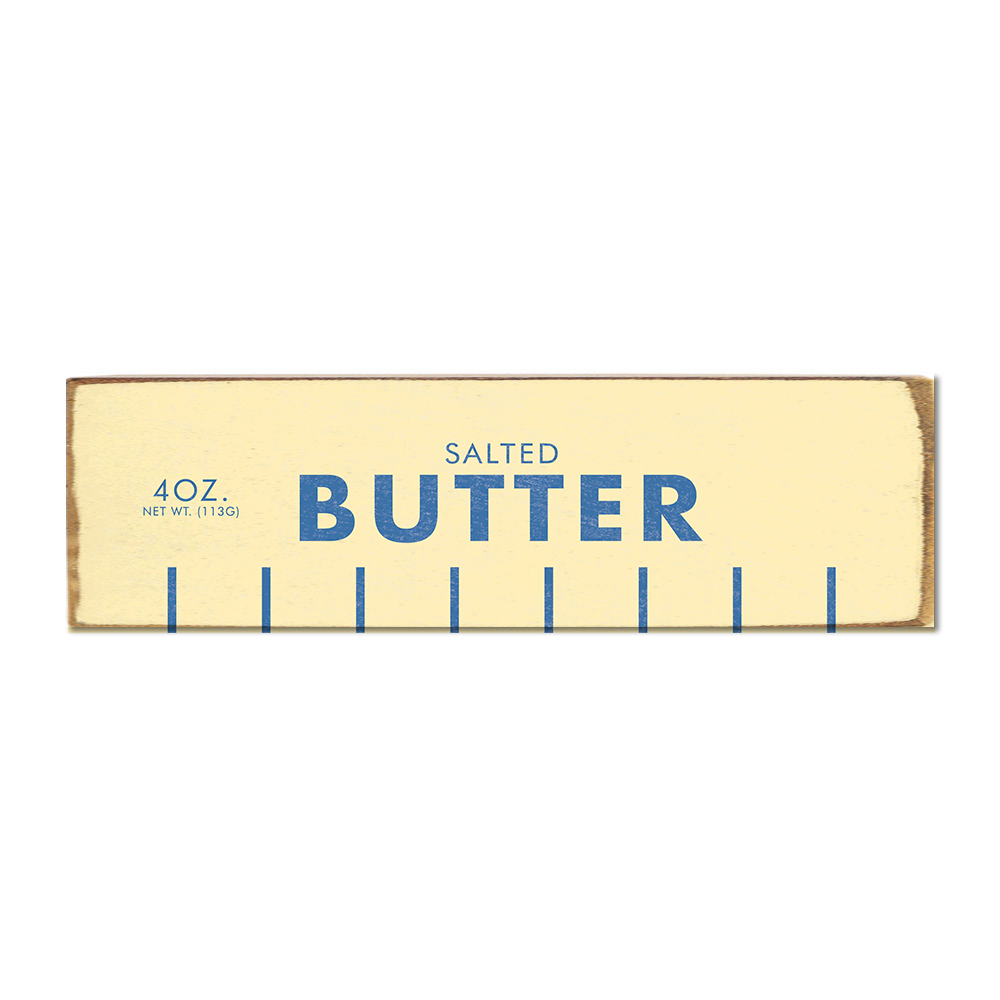 Butter Stick Block Sign | Kitchen Decor | Wooden Sign
