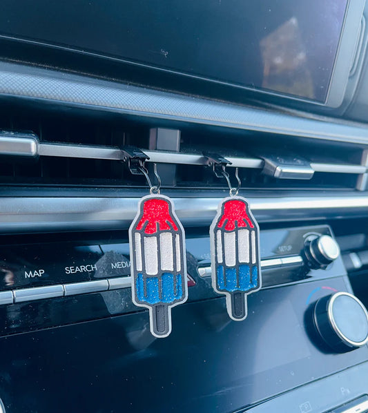 Patriotic Popsicle Vent Car Freshie Set