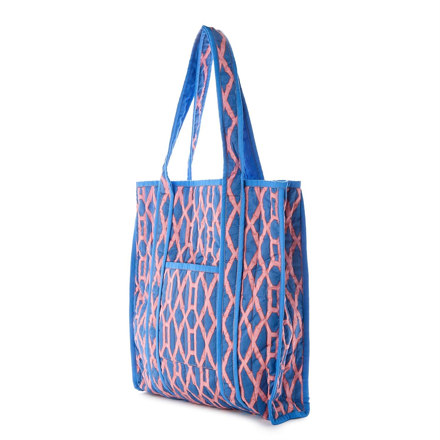 Bamboo Cotton Printed Quilted Reversible Tote