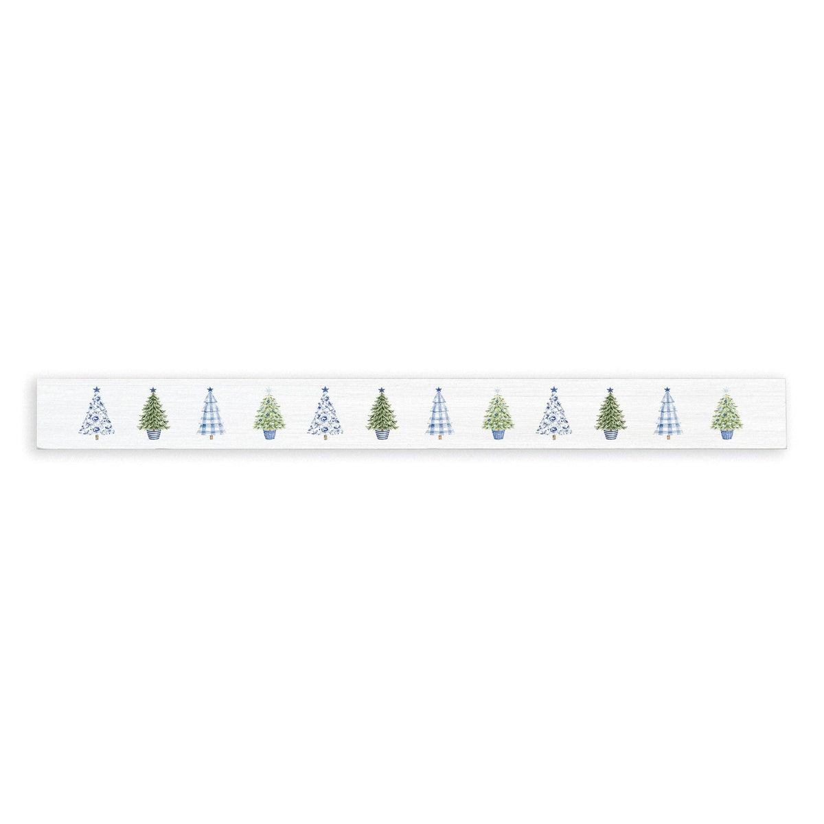 Coastal Cottage Christmas Trees Skinny Sign