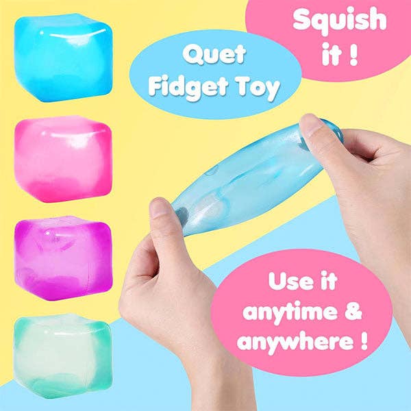 SugarSqueez Cube Squishy Fidget Sugar Stress Ball (1pc) Assorted Colors by Showcase at Luxe & Bow - additional product view 5