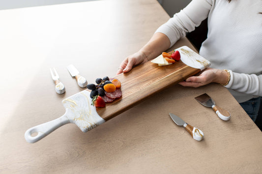 Resin Cheese/Charcuterie Board - Baguette 5"x24" by Lynn & Liana Designs at Luxe & Bow