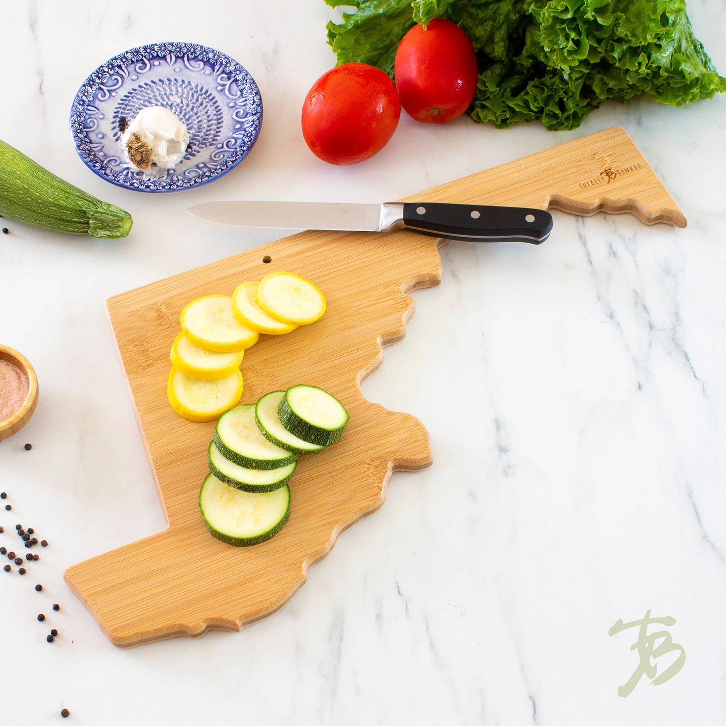 Destination Maryland Cutting Board with Engraved Artwork