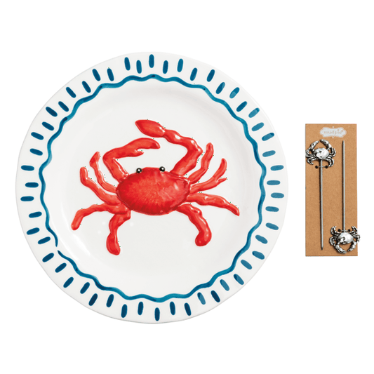 Crab Platter Set by Mudpie at Luxe & Bow