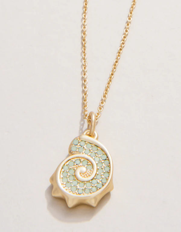 Nautilus Necklace 17" Sea Foam