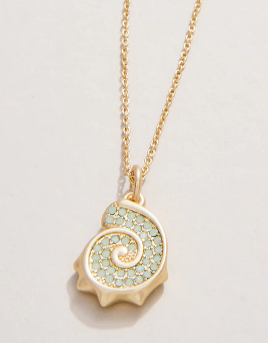 Nautilus Necklace 17" Sea Foam
