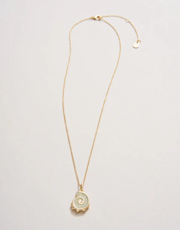 Nautilus Necklace 17" Sea Foam