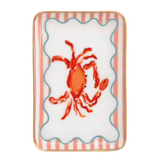 Crab Sea Enamel Trinket Dish