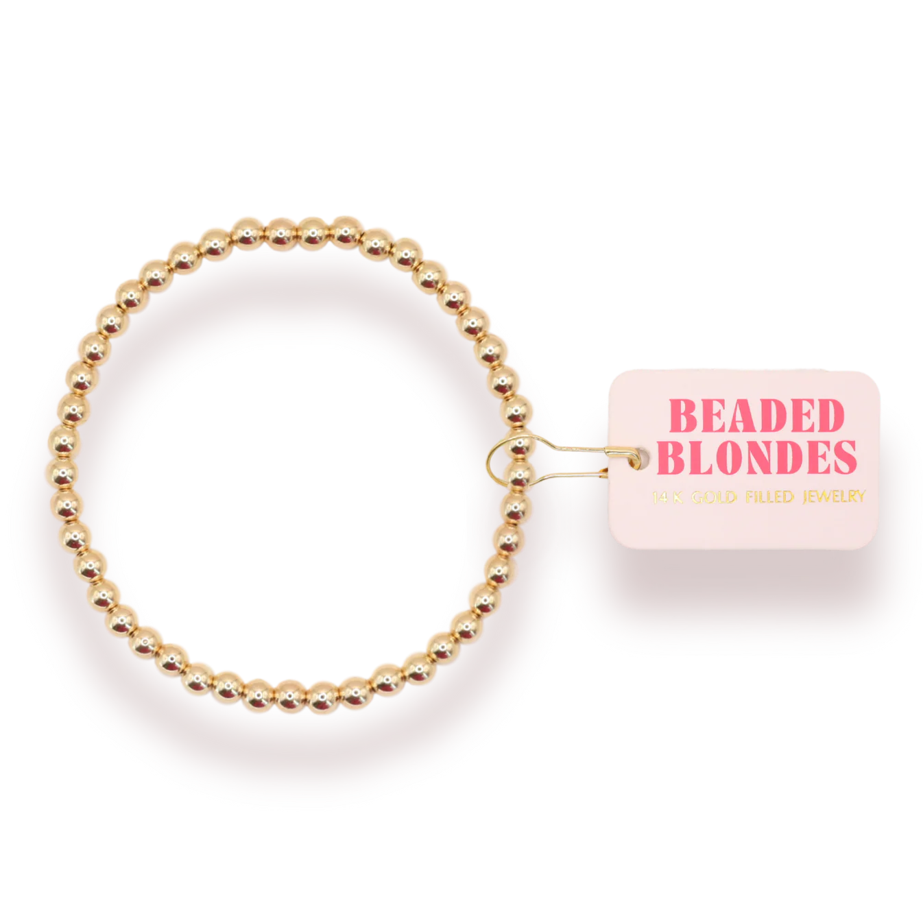 4MM Gold Beaded Bracelet