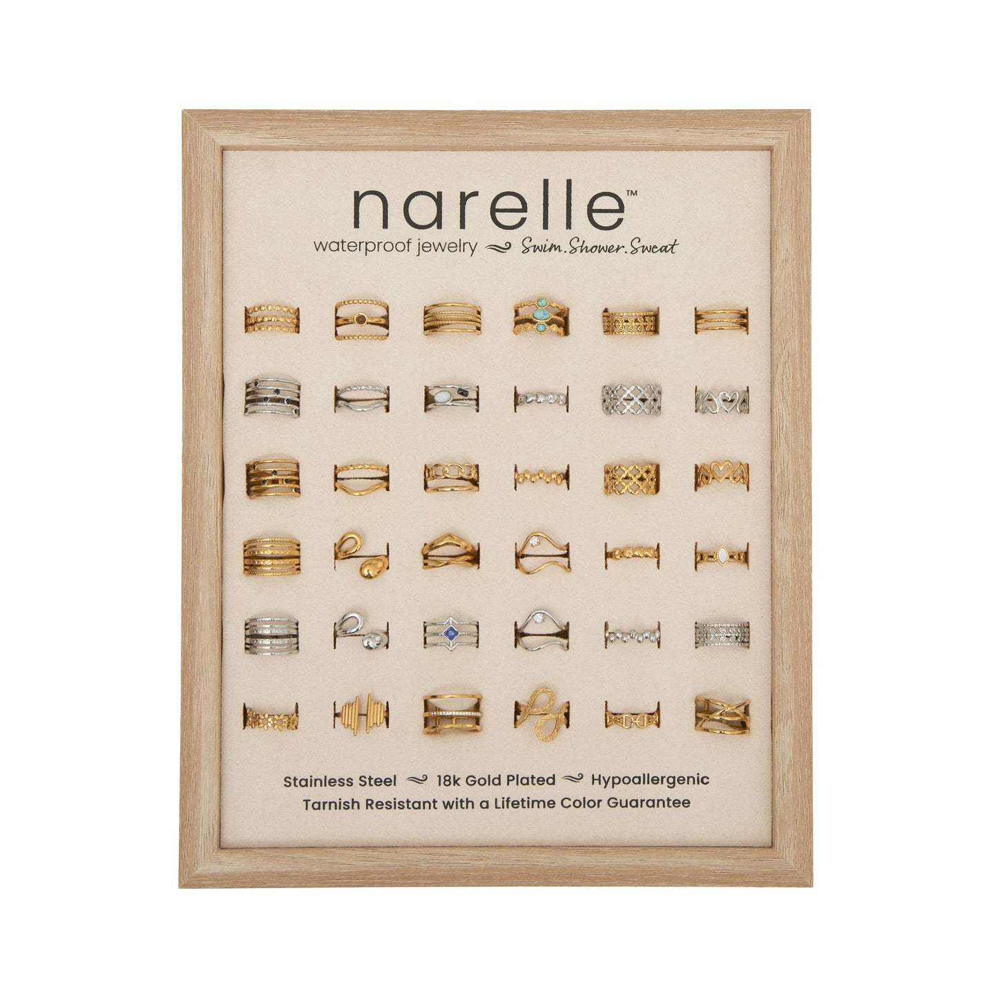 Narelle Waterproof Rings Assorted
