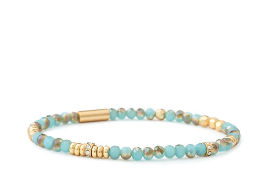 Stretch Bracelet 4mm Sea Foam