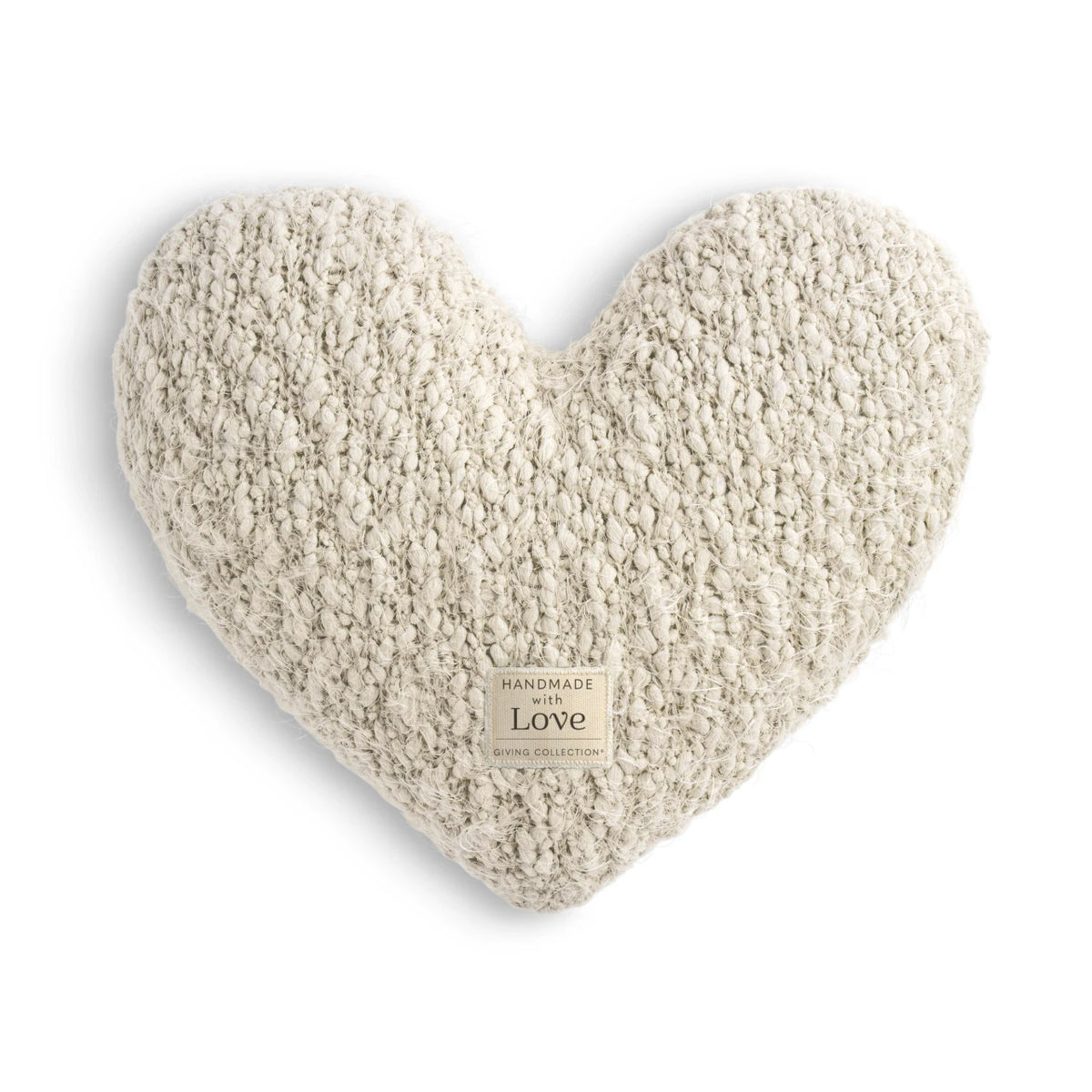 Giving Collection Cream Weighted Giving Heart 1.85lb