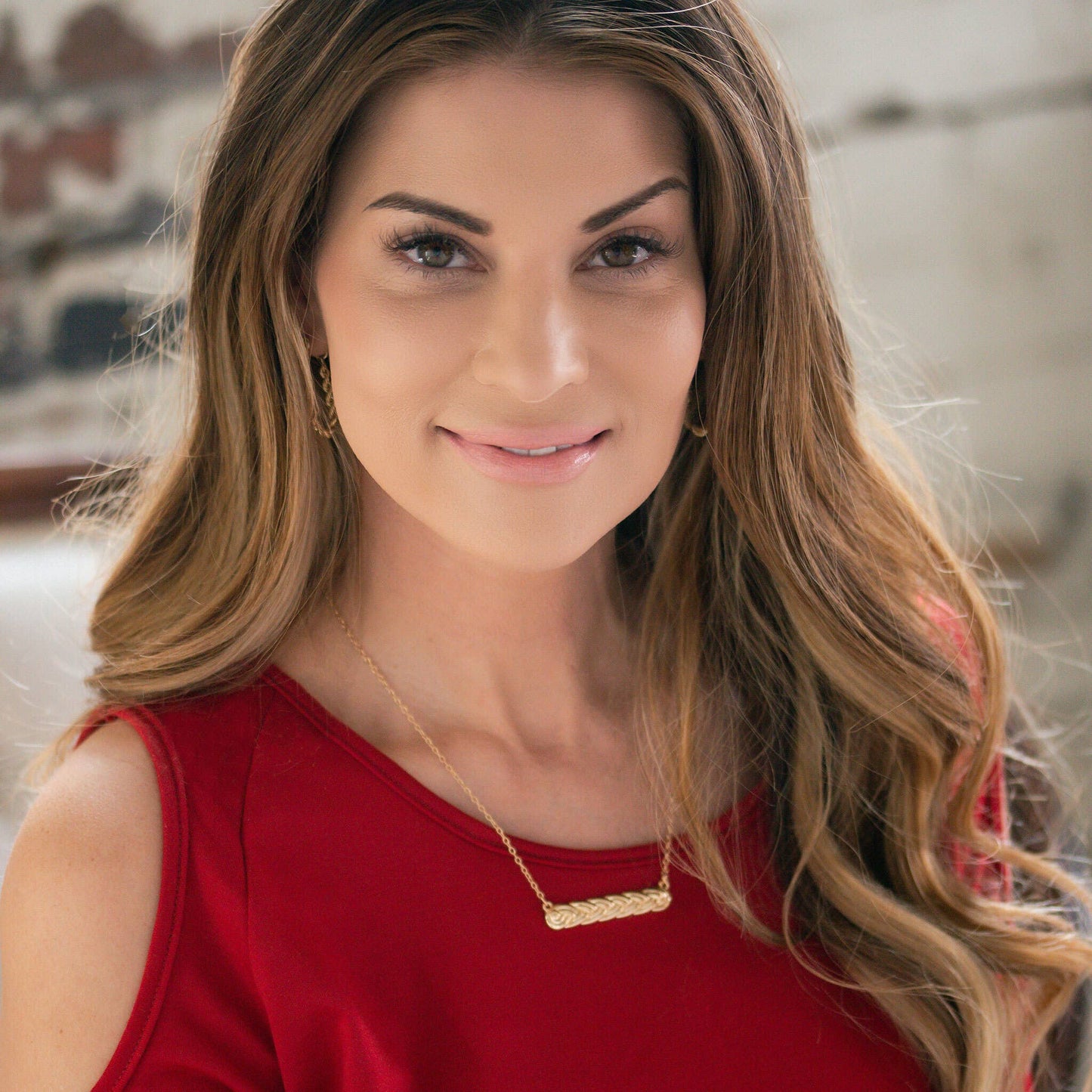 Sale - Cecelia Braided Bar Necklace