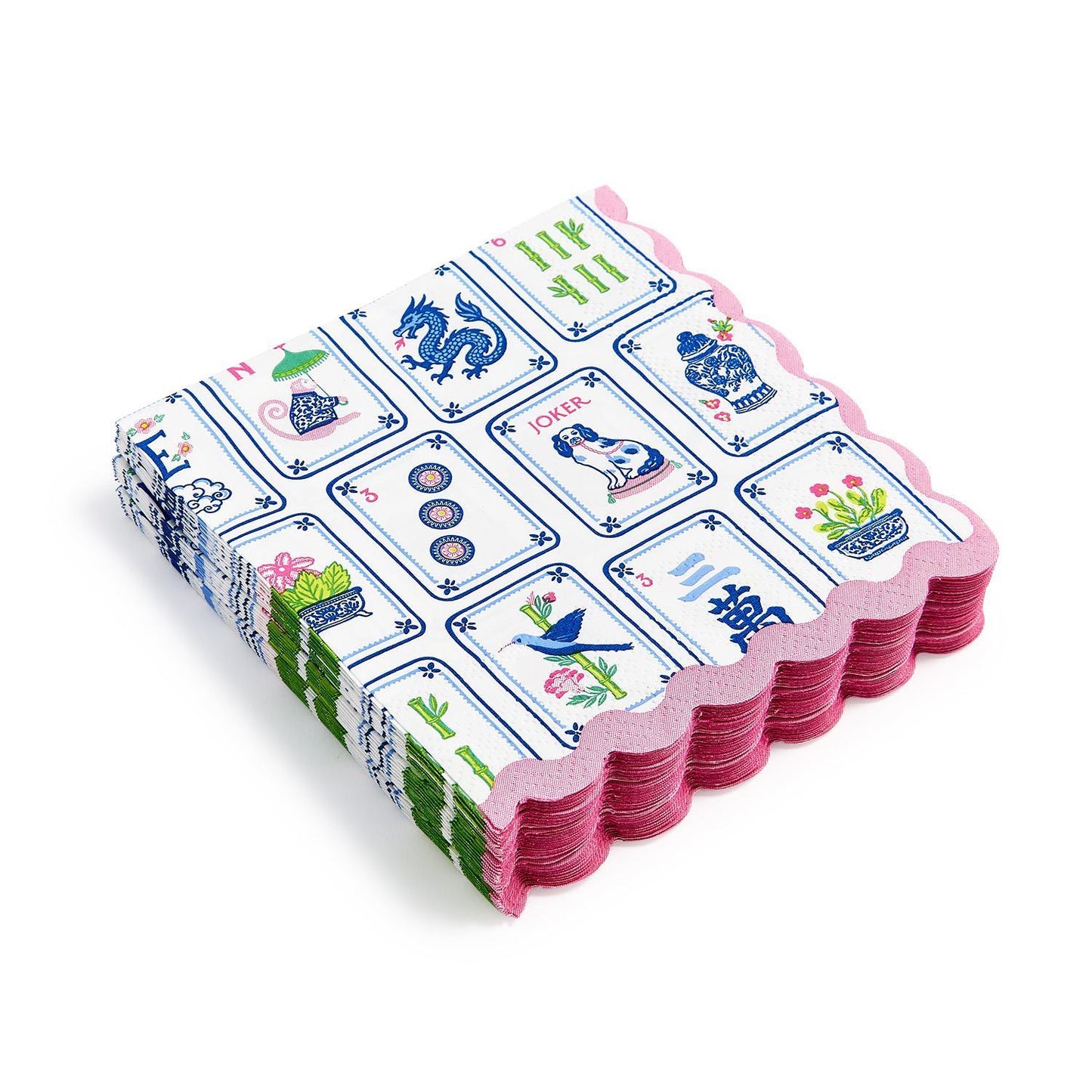 Mahjong Pieces Cocktail Napkins