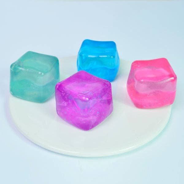 SugarSqueez Cube Squishy Fidget Sugar Stress Ball (1pc) Assorted Colors by Showcase at Luxe & Bow - additional product view 4