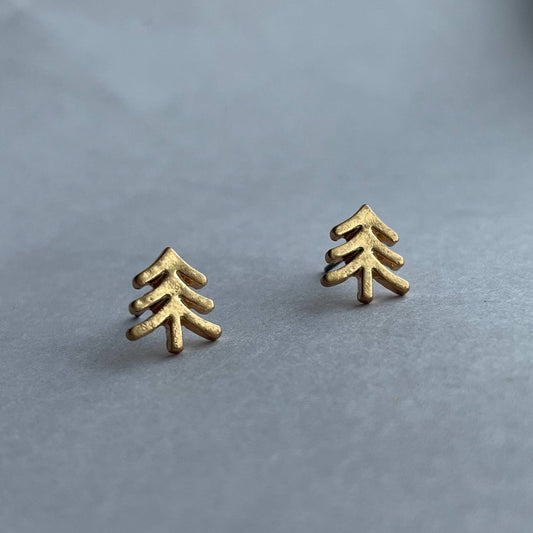Tree Stud Bud Stud Earrings