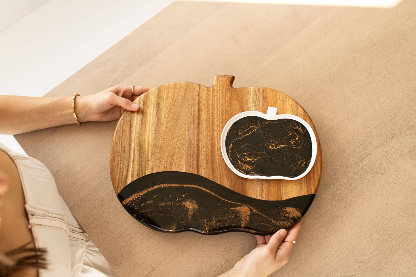 NEW!!! Pumpkin Charcuterie Board and Ceramic Tray NO TARIFFS