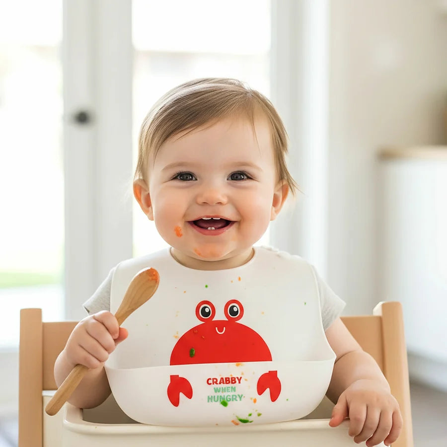 Crabby Silicone Catch All Bib