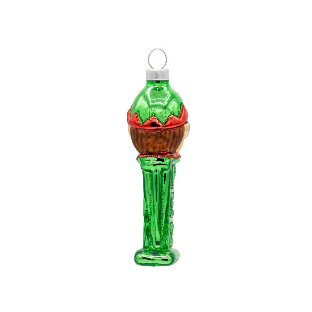 Holiday Glass Ornament – Elf Mini PEZ© Dispenser