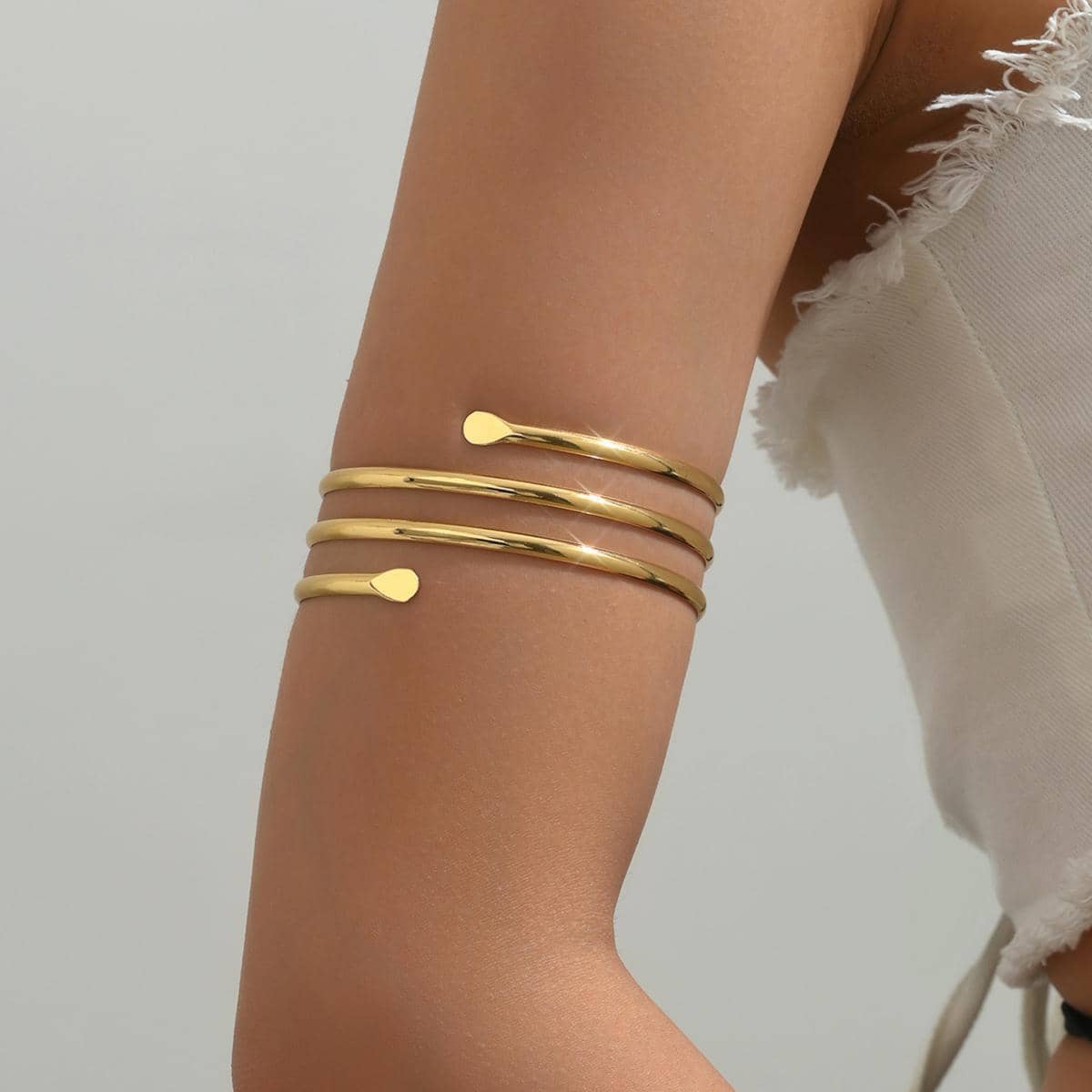 Simple Layered Punk Arm Cuff DPJAC14