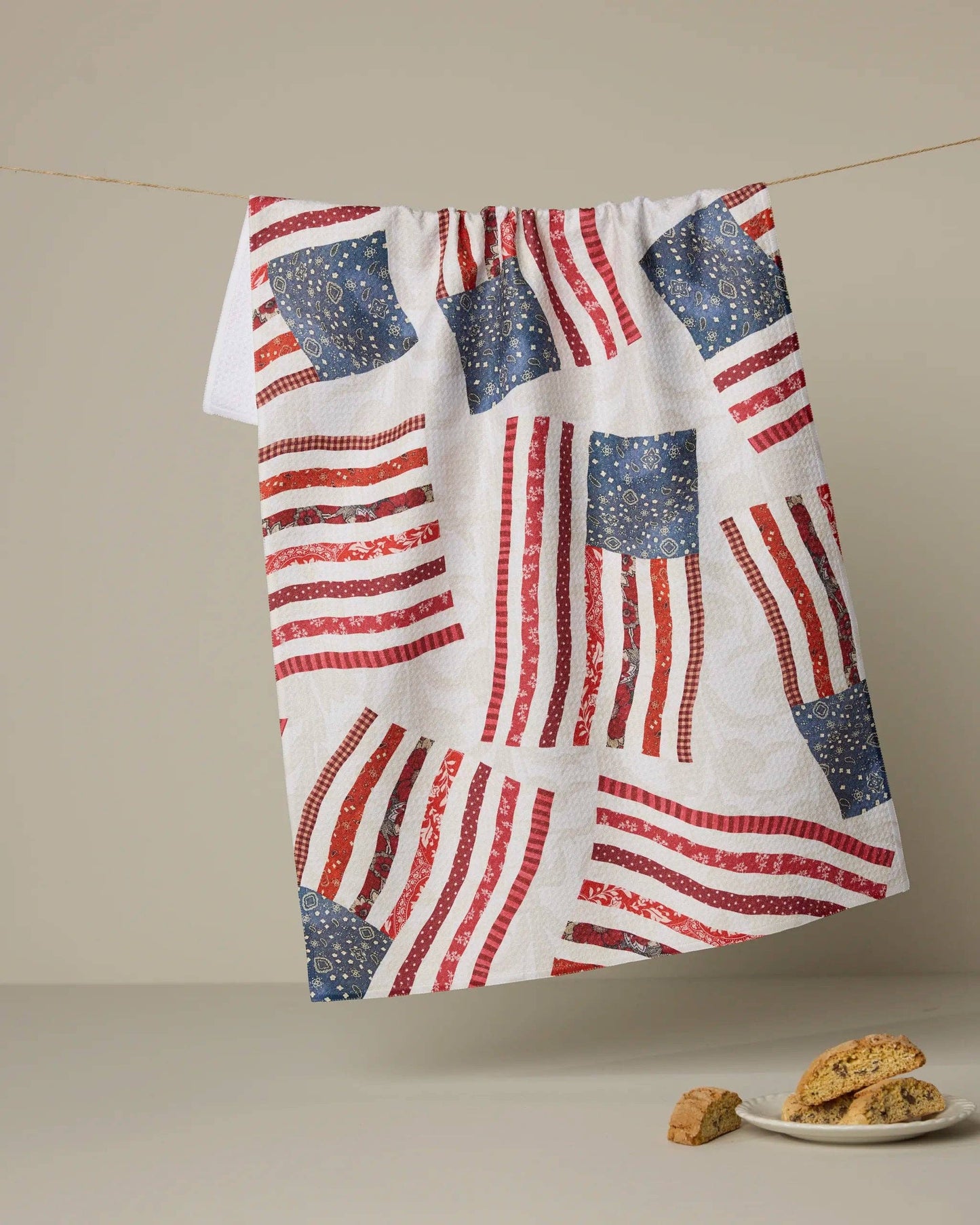 Patchwork Pride Tea Towel by Geometry at Luxe & Bow