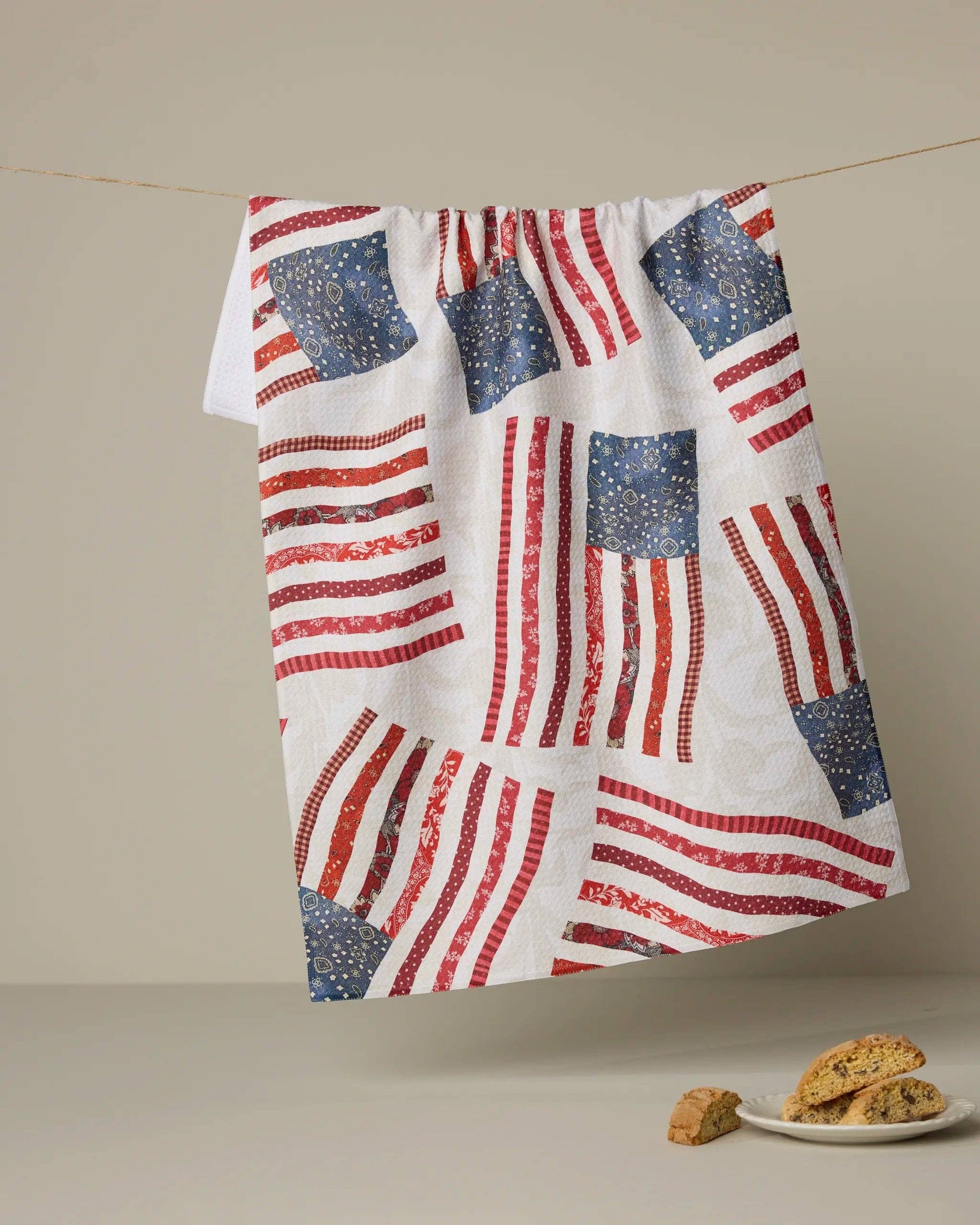 Patchwork Pride Tea Towel by Geometry at Luxe & Bow