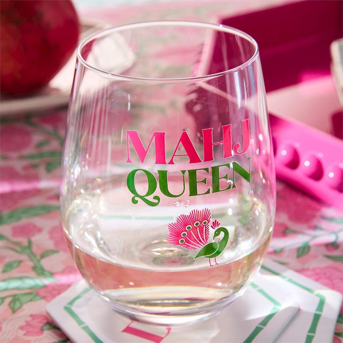 Mahj Stemless Wine Glass