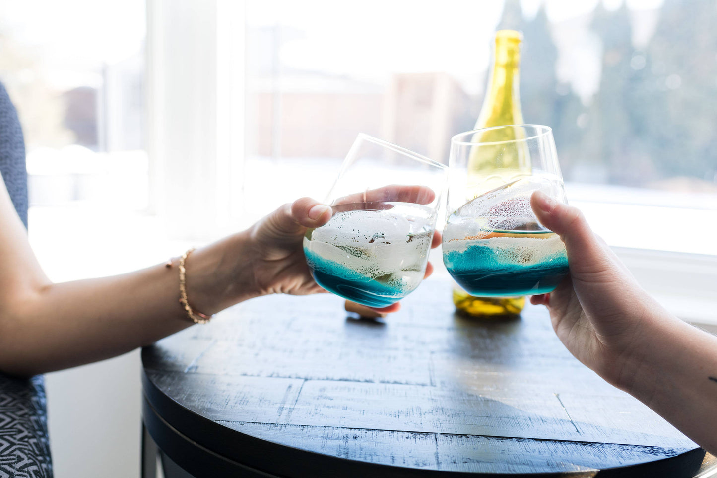 Resin Accented Wine and Entertaining Glasses - NO TARIFFS!