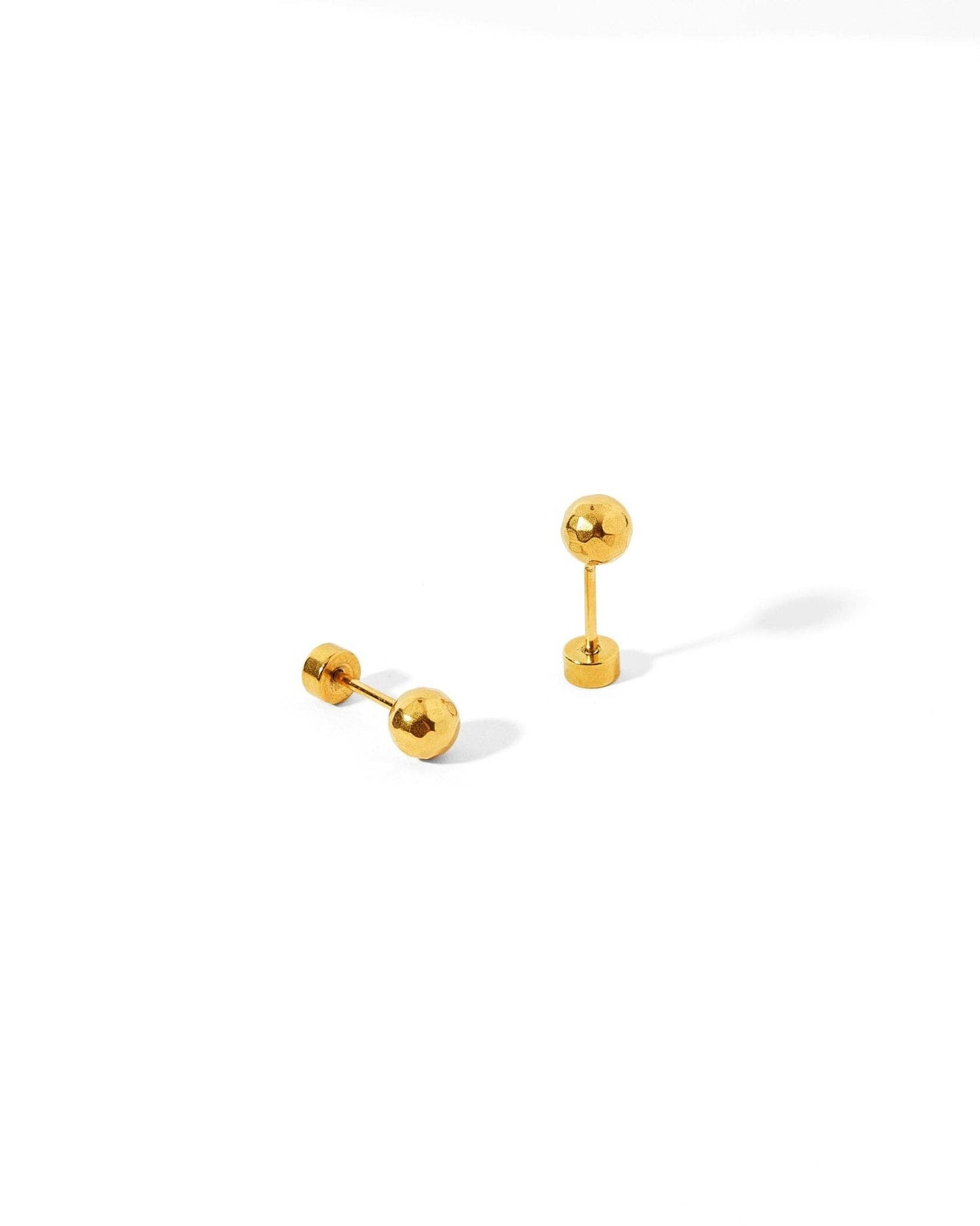 Screwback Stud Earrings - Lydia Gold
