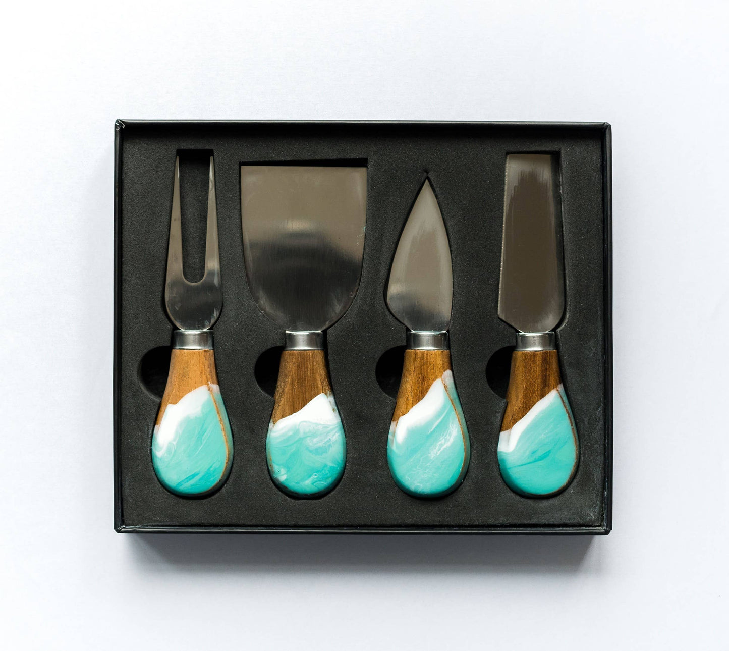 Resin Coated Cheese Knife Set - Set of 4