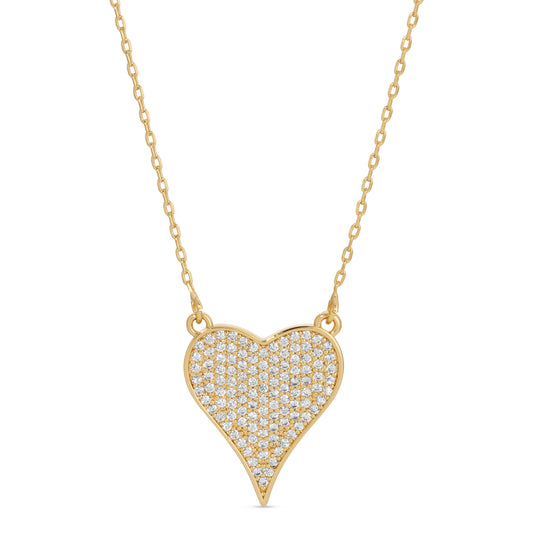 Pavé Heart Necklace