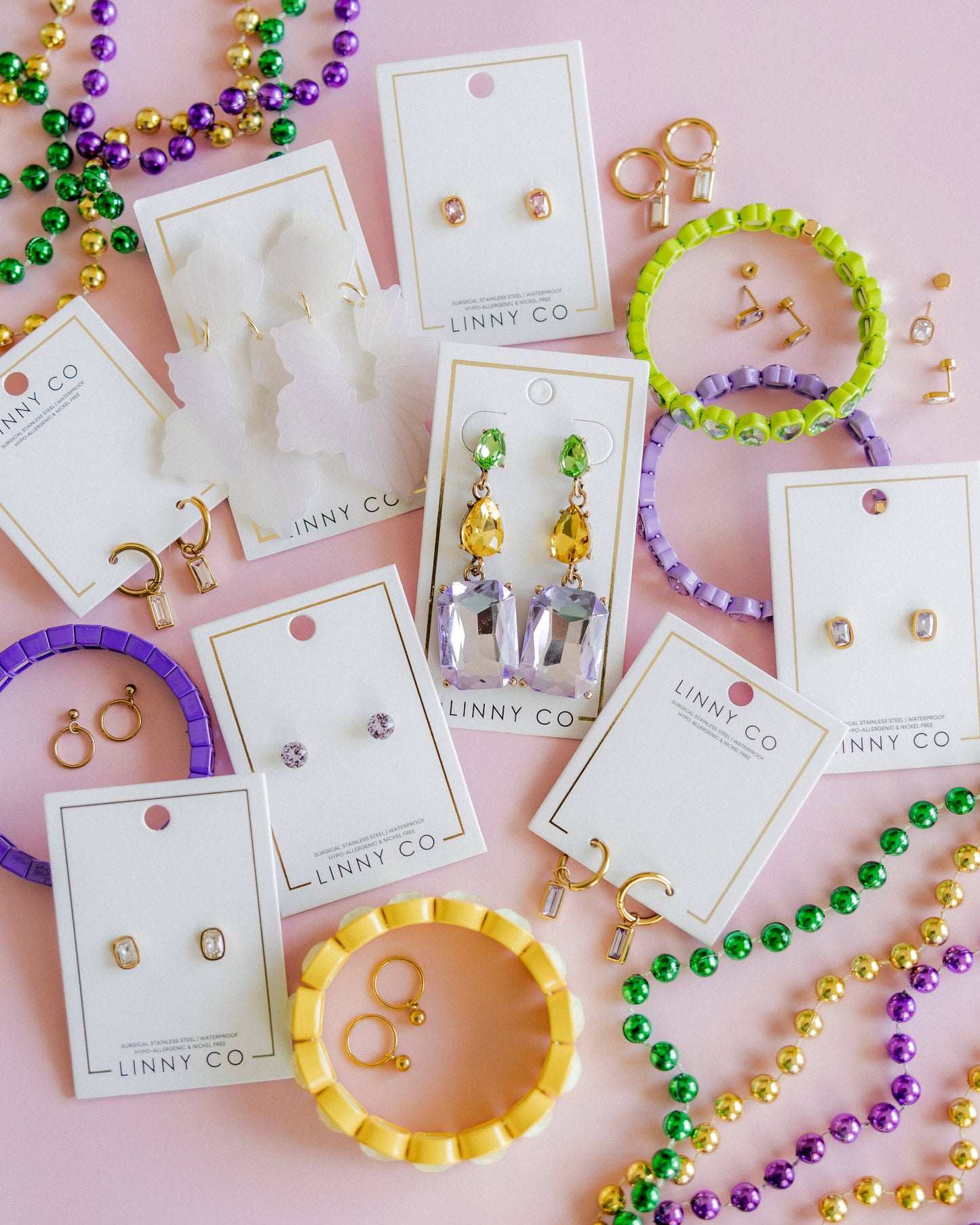 Screwback Stud Earrings - Kay Lavender